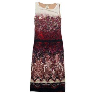 Fuzzi Sleeveless Floral Ombre Dress S bodycon designer date night colorful sexy